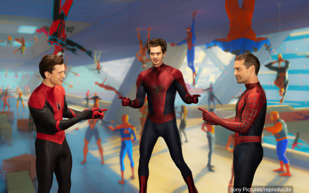 Tom, Tobey e Andrew na sequência de Homem-Aranha no Aranhaverso?
