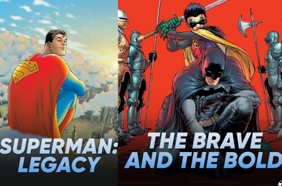 Referências a Superman, Batman e Flash em Besouro Azul